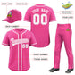 Custom Pink White Classic Style  Baseball Uniform Jersey/Pants/Hat Package For Team Limited