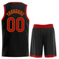 Custom Black Red-Yellow Classic Sets Basketball Jersey Limited