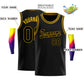 Custom Black Black-Yellow Classic Tops Sport Game Basketball Jersey Limited