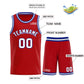 Custom Red White-Royal Classic Sets Curved Basketball Jersey Limited