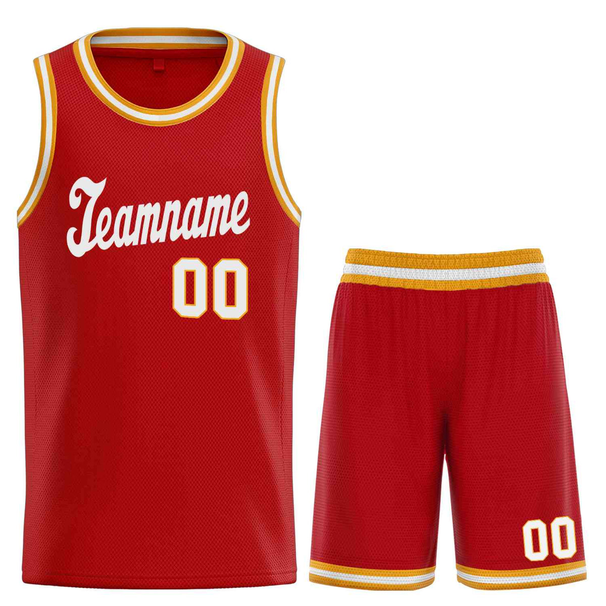 Custom Red White Classic Sets Sports Uniform Basketball Jersey