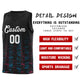 Custom Black White Personalized Scratches Pattern Sports Uniform Basketball Jersey Limited
