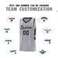 Custom Gray Black and White Gradient Star Graffiti Pattern Sports Uniform Basketball Jersey Limited