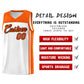 Custom White Orange Classic Sets Sports Uniform Basketball Jersey Limited