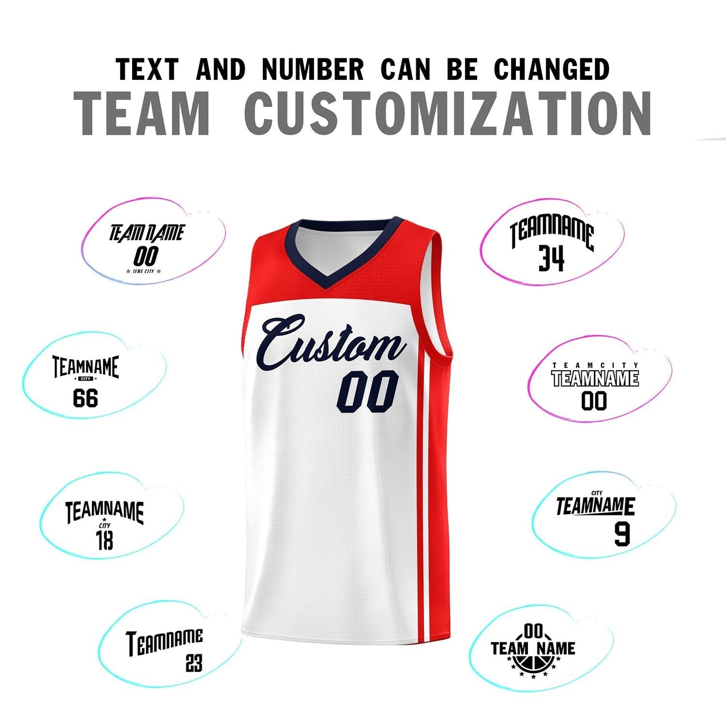 Custom White Navy Classic Sets Sports Uniform Basketball Jersey Limited