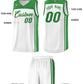 Custom White Kelly Green Classic Sets Sports Uniform Basketball Jersey Limited
