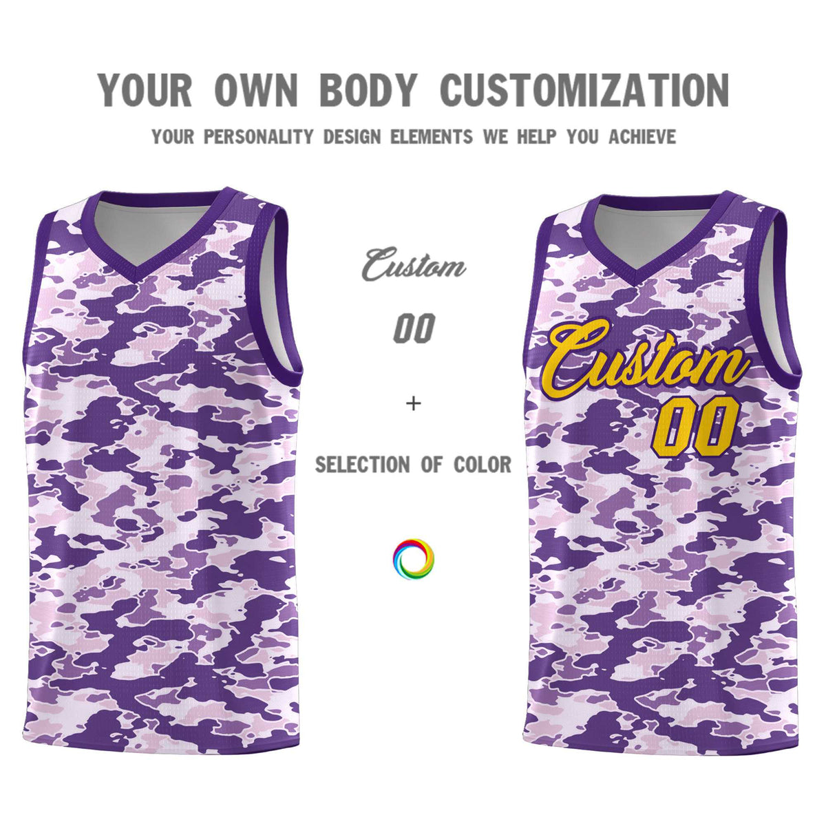 Custom Personalized Camo Sets Sports Uniform Basketball Jersey Limited