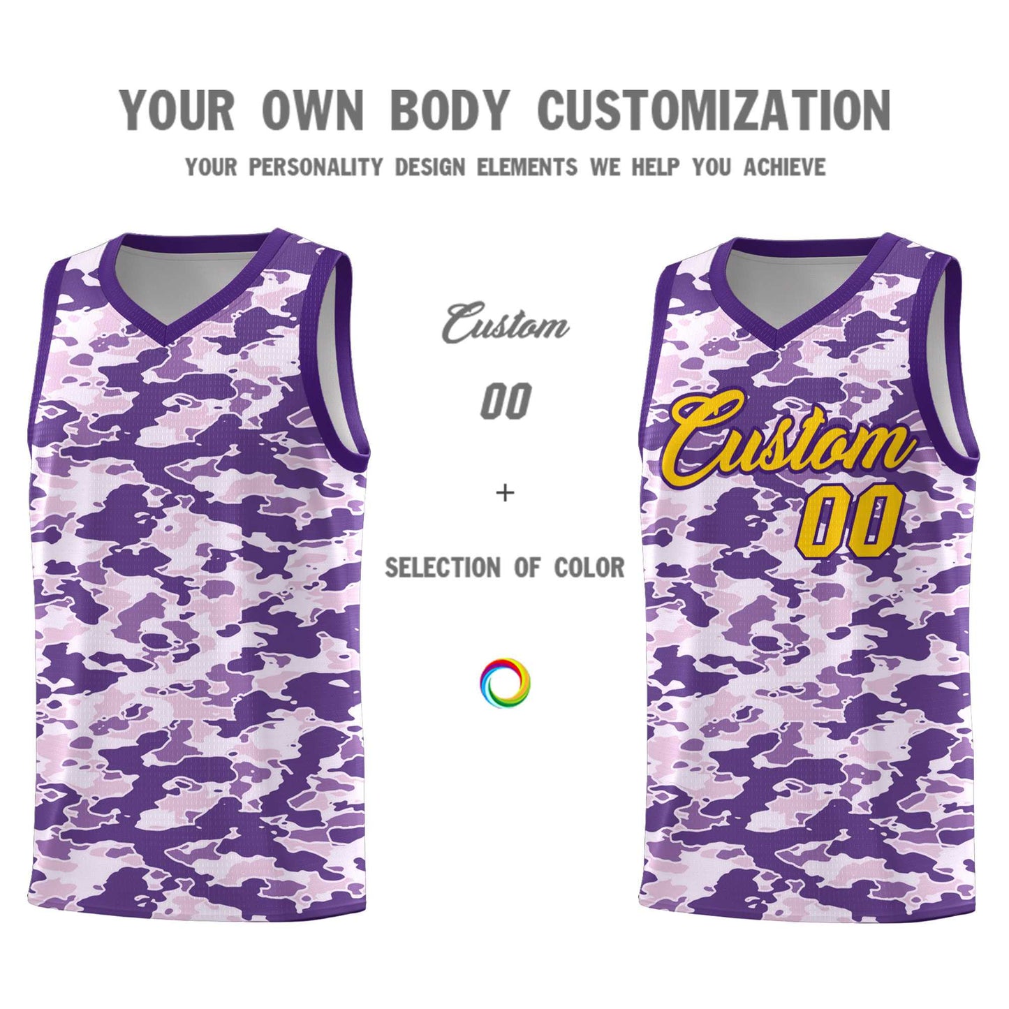 Custom Personalized Camo Sets Sports Uniform Basketball Jersey Limited