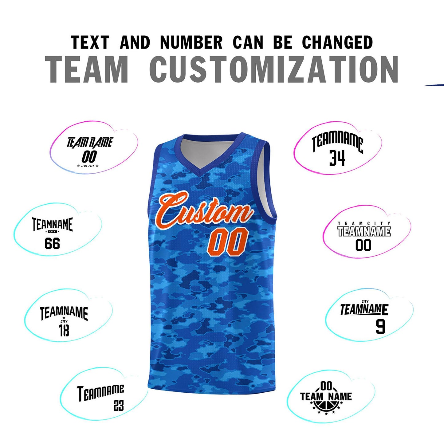 Custom Personalized Camo Sets Sports Uniform Basketball Jersey Limited