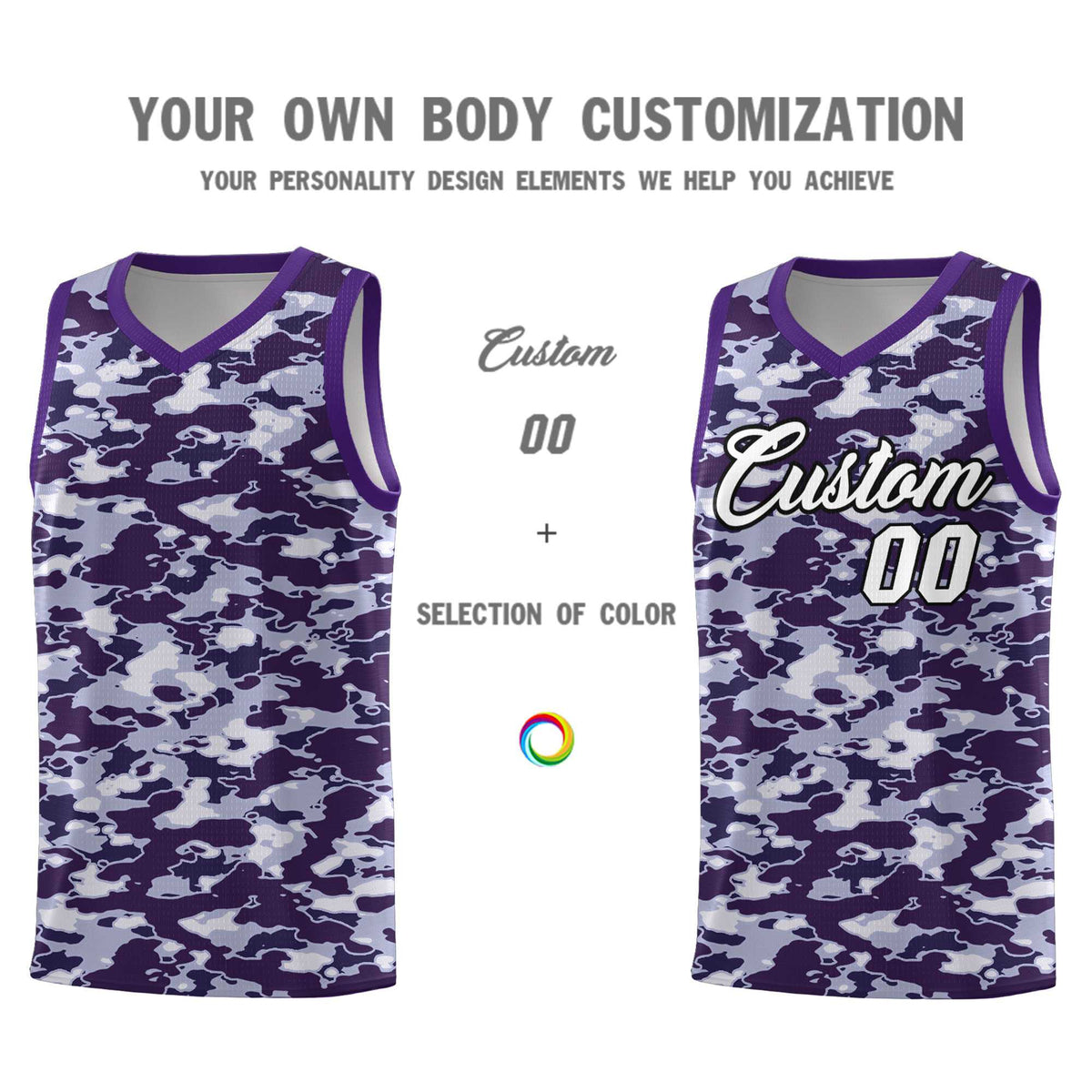 Custom Personalized Camo Sets Sports Uniform Basketball Jersey Limited