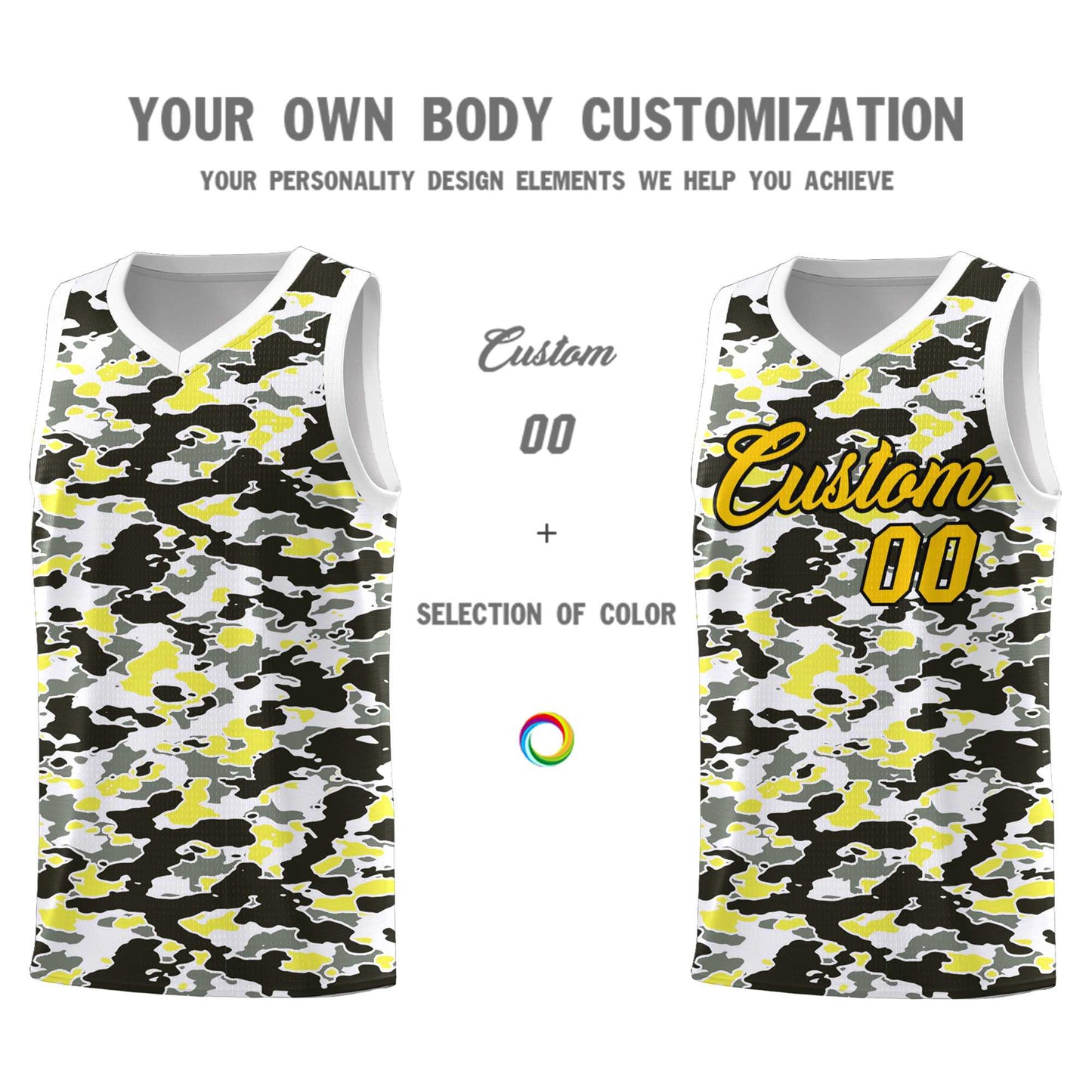 Custom Personalized Camo Sets Sports Uniform Basketball Jersey Limited