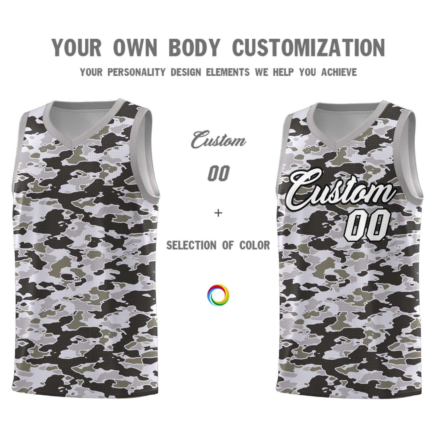 Custom Personalized Camo Sets Sports Uniform Basketball Jersey Limited