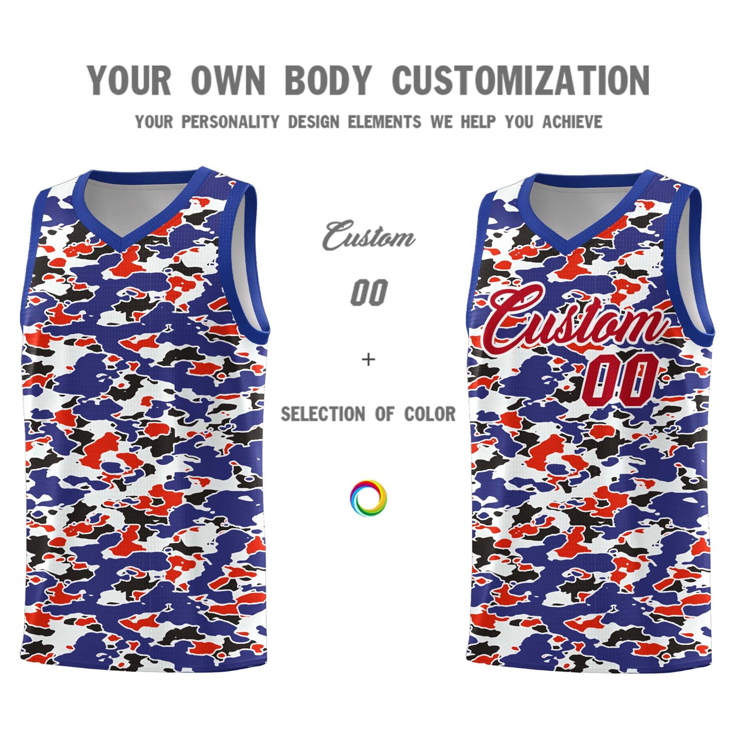 Custom Personalized Camo Sets Sports Uniform Basketball Jersey Limited