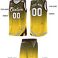Custom Olive Gold Gradient Star Graffiti Pattern Sports Uniform Basketball Jersey Limited