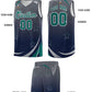 Custom Gray Navy Gradient Star Graffiti Pattern Sports Uniform Basketball Jersey Limited