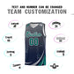 Custom Gray Navy Gradient Star Graffiti Pattern Sports Uniform Basketball Jersey Limited