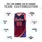 Custom Navy Crimson Gradient Star Graffiti Pattern Sports Uniform Basketball Jersey Limited