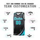 Custom Dark Gray Black Gradient Star Graffiti Pattern Sports Uniform Basketball Jersey Limited