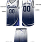 Custom White Navy Gradient Star Graffiti Pattern Sports Uniform Basketball Jersey Limited