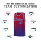 Custom Red Royal Gradient Fashion Sets Sports Stripe Uniform Basketball Jersey Limited