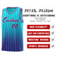 Custom Sky Blue Purple Gradient Fashion Sets Sports Stripe Uniform Basketball Jersey Limited