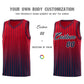 Custom Red Navy Gradient Fashion Sets Sports Stripe Uniform Basketball Jersey Limited