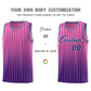 Custom Pink Purple Gradient Fashion Sets Sports Stripe Uniform Basketball Jersey Limited