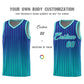 Custom Royal Bright Green Gradient Fashion Sets Sports Stripe Uniform Basketball Jersey Limited