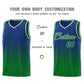 Custom Royal Green Gradient Fashion Sets Sports Stripe Uniform Basketball Jersey Limited