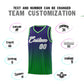 Custom Purple Green Gradient Fashion Sets Sports Stripe Uniform Basketball Jersey Limited