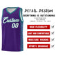 Custom Purple Aqua Personalized Indians Pattern Sets Sports Uniform Basketball Jersey Limited