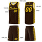 Custom Brown Gold Personalized Indians Pattern Sets Sports Uniform Basketball Jersey Limited