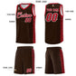 Custom Brown Red Personalized Indians Pattern Sets Sports Uniform Basketball Jersey Limited