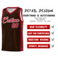 Custom Brown Red Personalized Indians Pattern Sets Sports Uniform Basketball Jersey Limited