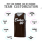 Custom Brown Dark Gray Personalized Indians Pattern Sets Sports Uniform Basketball Jersey Limited