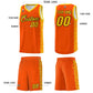 Custom Orange Gold Personalized Indians Pattern Sets Sports Uniform Basketball Jersey Limited