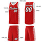 Custom Red White Personalized Indians Pattern Sets Sports Uniform Basketball Jersey Limited