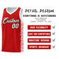 Custom Red White Personalized Indians Pattern Sets Sports Uniform Basketball Jersey Limited