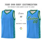 Custom Powder Blue Kelly Green Personalized Indians Pattern Sets Sports Uniform Basketball Jersey Limited