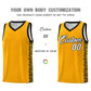 Custom Yellow Black Personalized Indians Pattern Sets Sports Uniform Basketball Jersey Limited