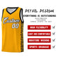 Custom Yellow Black Personalized Indians Pattern Sets Sports Uniform Basketball Jersey Limited