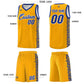Custom Yellow Royal Personalized Indians Pattern Sets Sports Uniform Basketball Jersey Limited