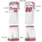 Custom White Crimson Personalized Indians Print Sets Sports Uniform Basketball Jersey Limited