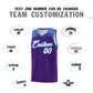 Custom Purple Powder Blue Personalized Indians Print Sets Sports Uniform Basketball Jersey Limited
