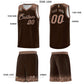 Custom Brown Teabrown Personalized Indians Print Sets Sports Uniform Basketball Jersey Limited