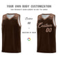 Custom Brown Teabrown Personalized Indians Print Sets Sports Uniform Basketball Jersey Limited