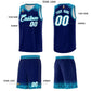 Custom Royal Sky Blue Personalized Indians Print Sets Sports Uniform Basketball Jersey Limited