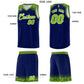 Custom Royal Neon Green Personalized Indians Print Sets Sports Uniform Basketball Jersey Limited