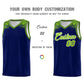 Custom Royal Neon Green Personalized Indians Print Sets Sports Uniform Basketball Jersey Limited