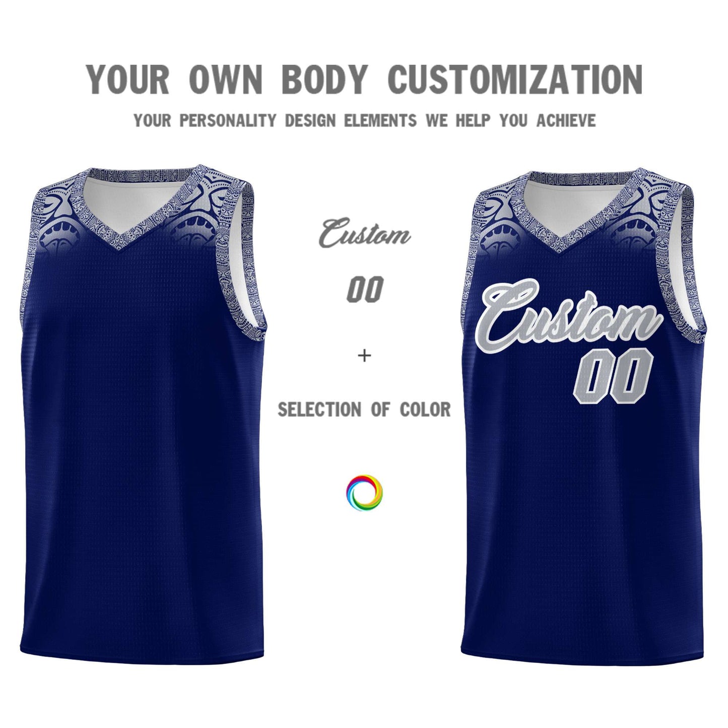 Custom Royal Gray Personalized Indians Print Sets Sports Uniform Basketball Jersey Limited